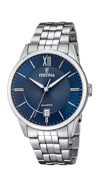 Classics - Modèle F20425/2 - Argenté & Bleu - Montre Festina