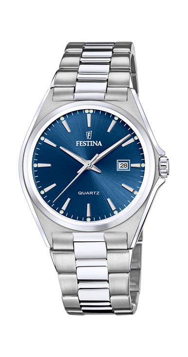 Classics - Modèle F20552/3 - Argenté & Bleu - Montre Festina