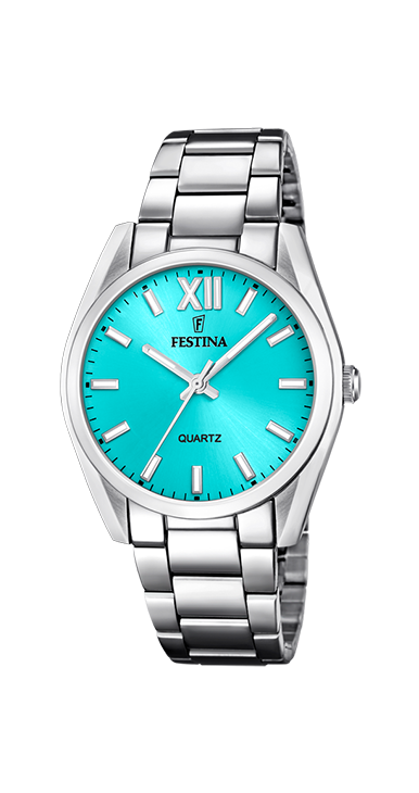 Boyfriend - Modèle F20622/D - Argenté & Bleu - Montre Festina