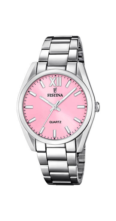 Boyfriend - Modèle F20622/M - Argenté & Rose - Montre Festina