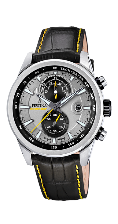 Timeless Chronograph - Modèle F20695/4 - Noir & Jaune - Montre Festina