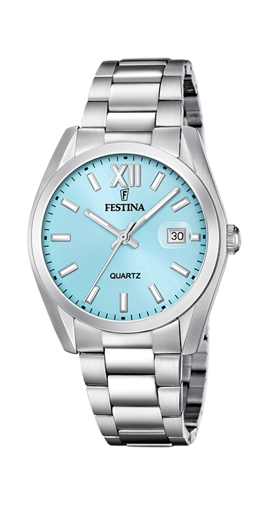 Classics - Modèle F20707/2 - Argenté & Bleu Clair - Montre Festina