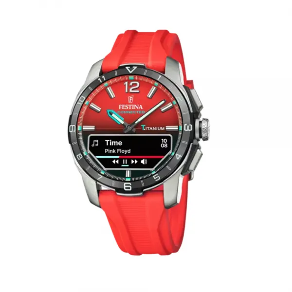 Festina - Montre Homme Montre Homme Festina Connected D Rouge F23000/6 - Ref F23000/6
