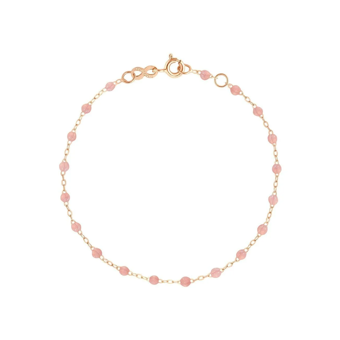 Achat Bracelet Gigi Clozeau Classique en or rose et résine Blush, taille 17cm