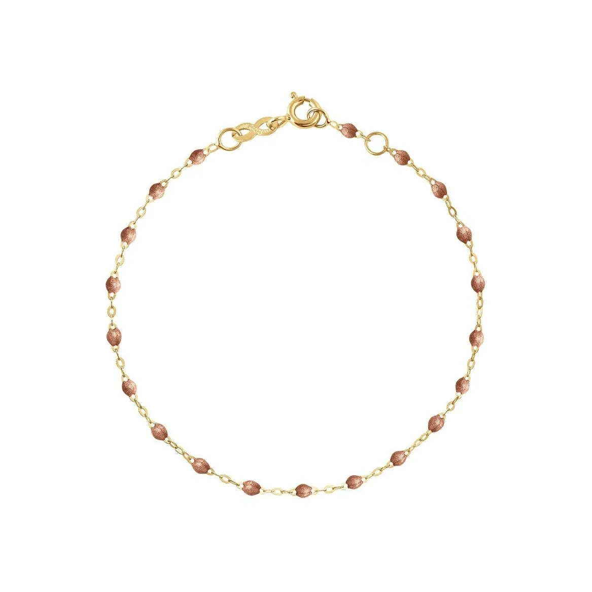 Bracelet Gigi Clozeau Classique en or jaune et résine cuivre, 17cm