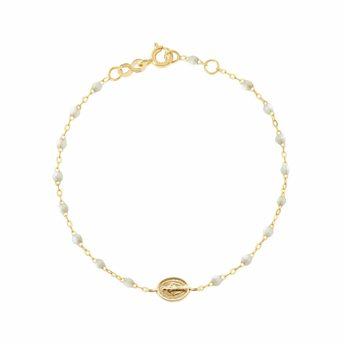 Achat Bracelet Gigi Clozeau Madone en or jaune et résine opale, 17cm