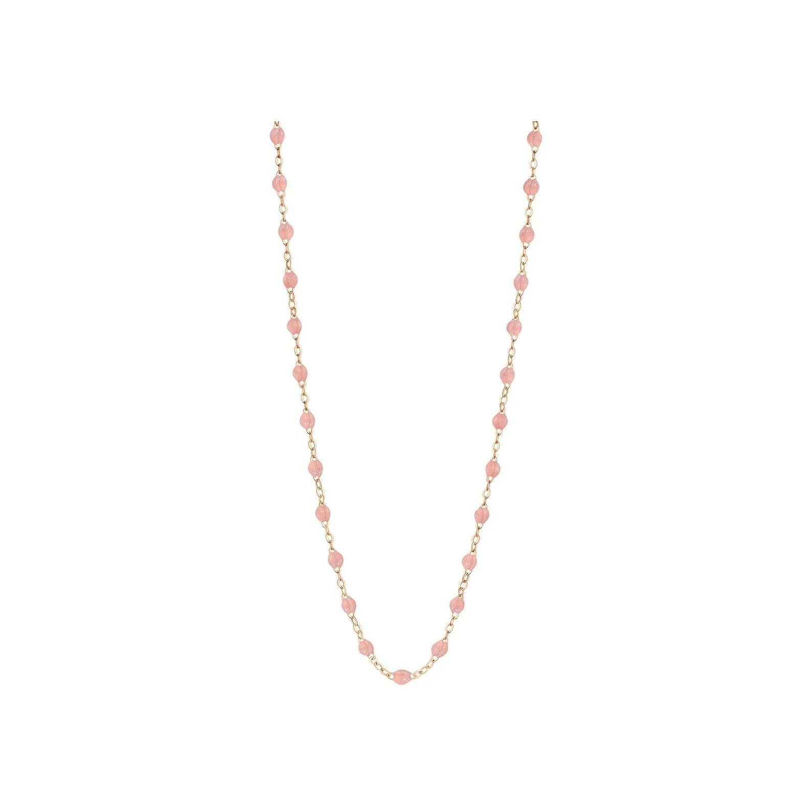 Achat Collier Gigi Clozeau Classique en or rose et résine Blush, taille 42cm