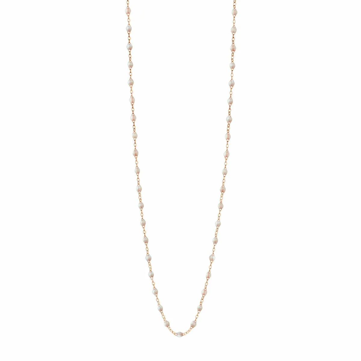 Collier Gigi Clozeau Classique en or rose et résine opale, 60cm