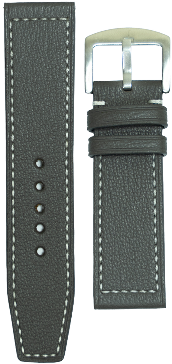 Alran Goat Leather Watch Strap - Gray