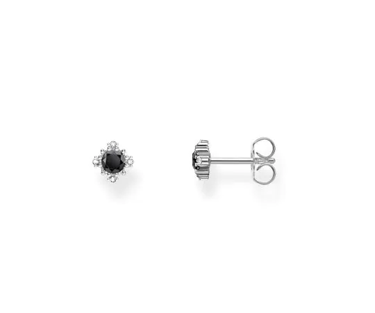 Thomas Sabo H2311-643-11 Boucles d'Oreilles En Argent Avec Pierre Noire + Zirconium Femme