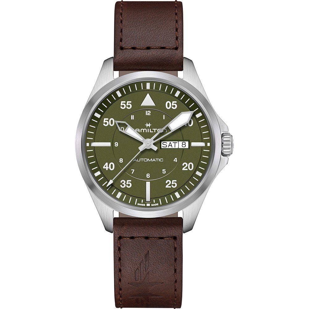 Montre Hamilton Khaki Aviation H64635560 Khaki Pilot Day-Date
