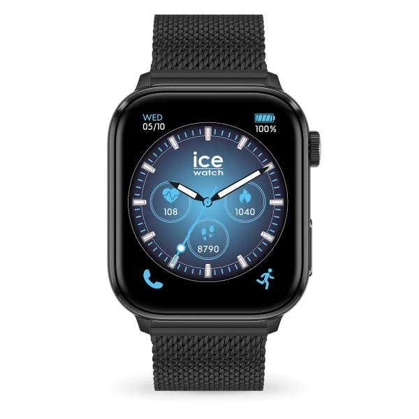 Ice Watch - Montre Mixte Ice Smart - Black Milanese - Ref 24300