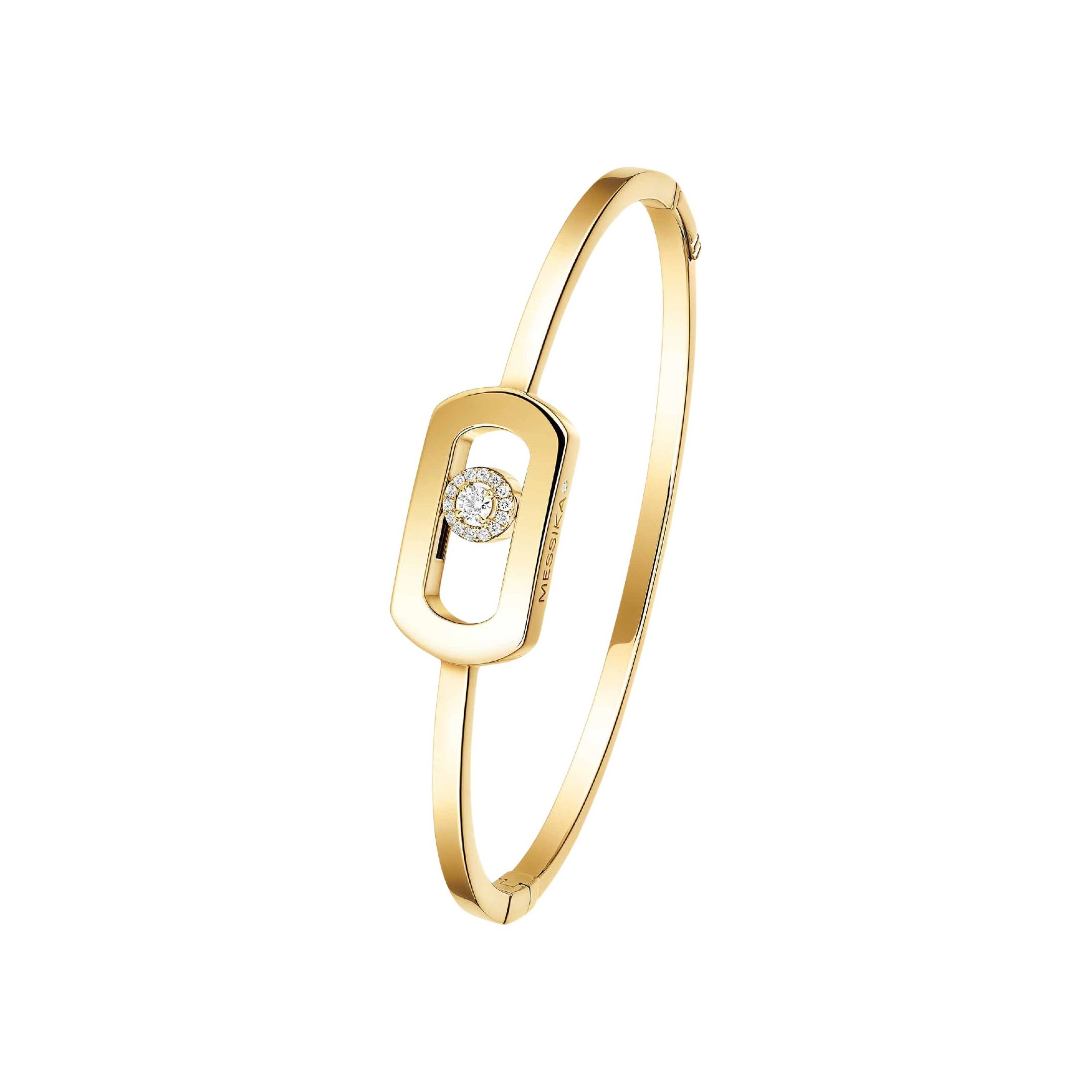 Jonc Messika So Move en or jaune et diamants