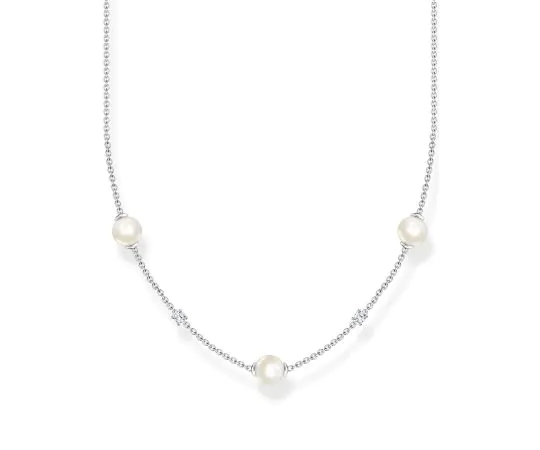 Thomas Sabo KE2120-167-14 Pearl Collier Femme, réglable
