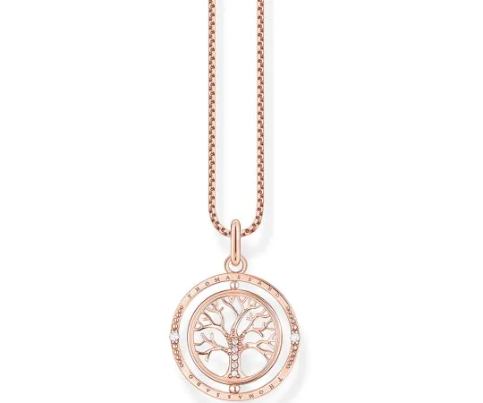 Thomas Sabo KE2148-416-14 Tree of Love Collier Femme, réglable