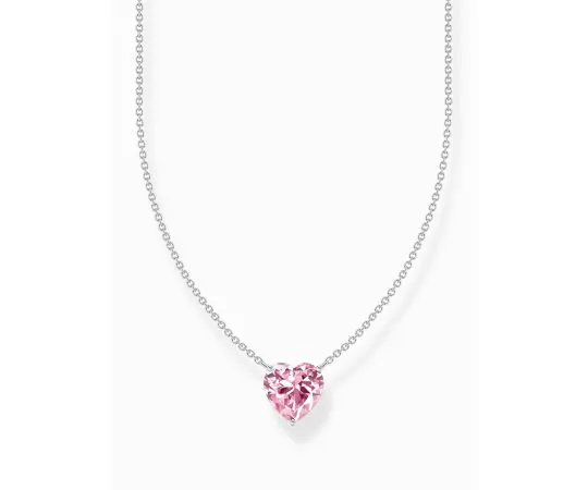Thomas Sabo KE2211-051-9-L45V Collier en argent avec pendentif cœur rose pour femme