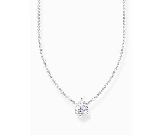 Thomas Sabo KE2213-051-14-L45V Collier argent avec pendentif goutte blanche Femme