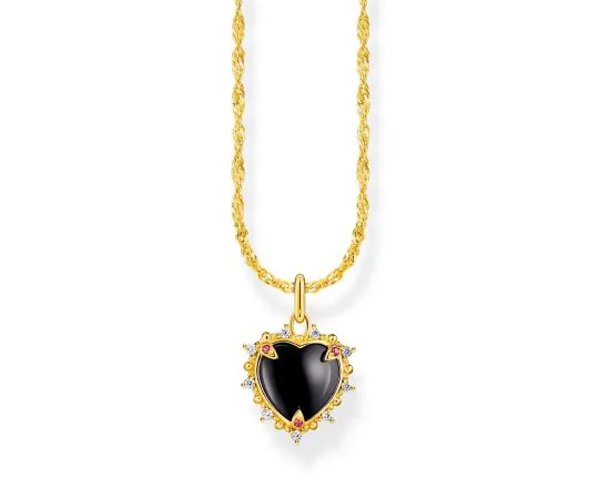 Thomas Sabo KE2297-995-11-L45V Chaîne Plaquée Or Avec Pendentif Heart Romance Femme