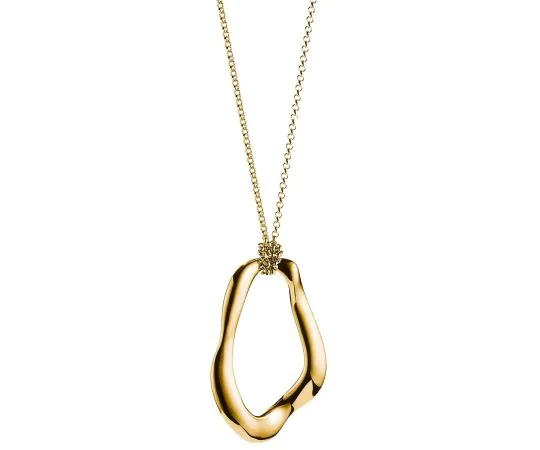 Thomas Sabo KE2319-413-39-L70 Collier Avec Pendentif Natural Beauty Plaqué Or Femme