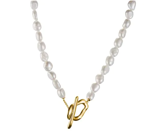 Thomas Sabo KE2320-430-14-L45 Collier De Perles Natural Beauty Plaqué Or Femme