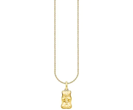 Thomas Sabo KE2325-413-39-L50V Collier Avec Haribo Ours d'Or Pendentif Plaqué Or Femme