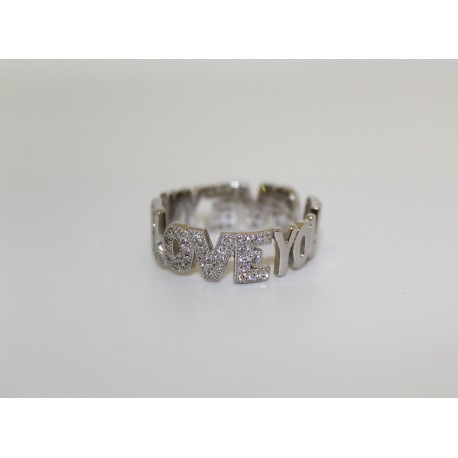 L'anneau de l'Amour que Vous bracelet en argent 925 et zircons