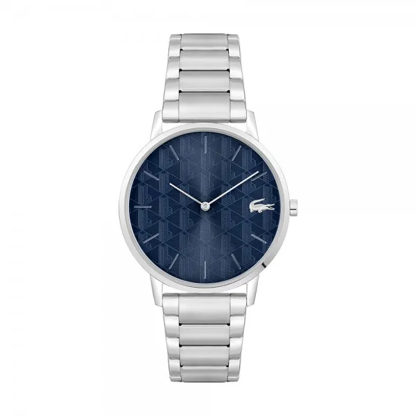 Lacoste - Montre Homme - Crocorigin - Cadran Bleu - Bracelet Acier - Ref 2011305