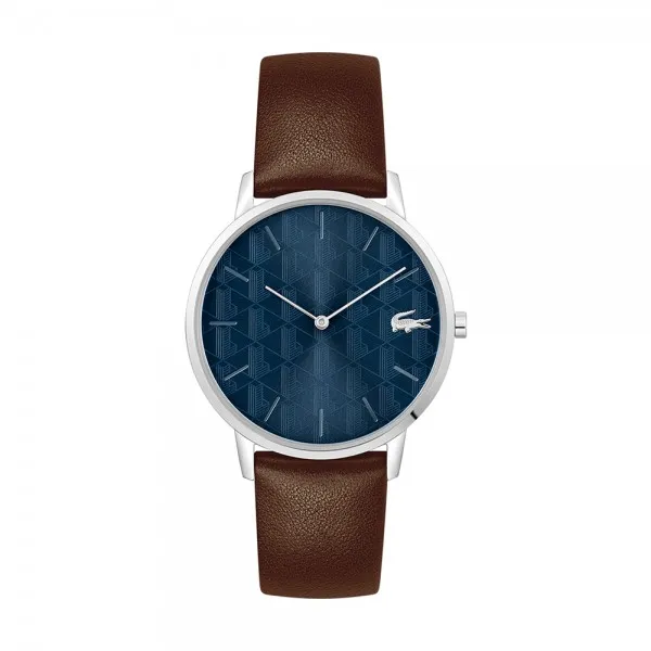 Lacoste - Montre Homme - Crocorigin - Cadran Bleu - Bracelet cuir - Ref 2011307