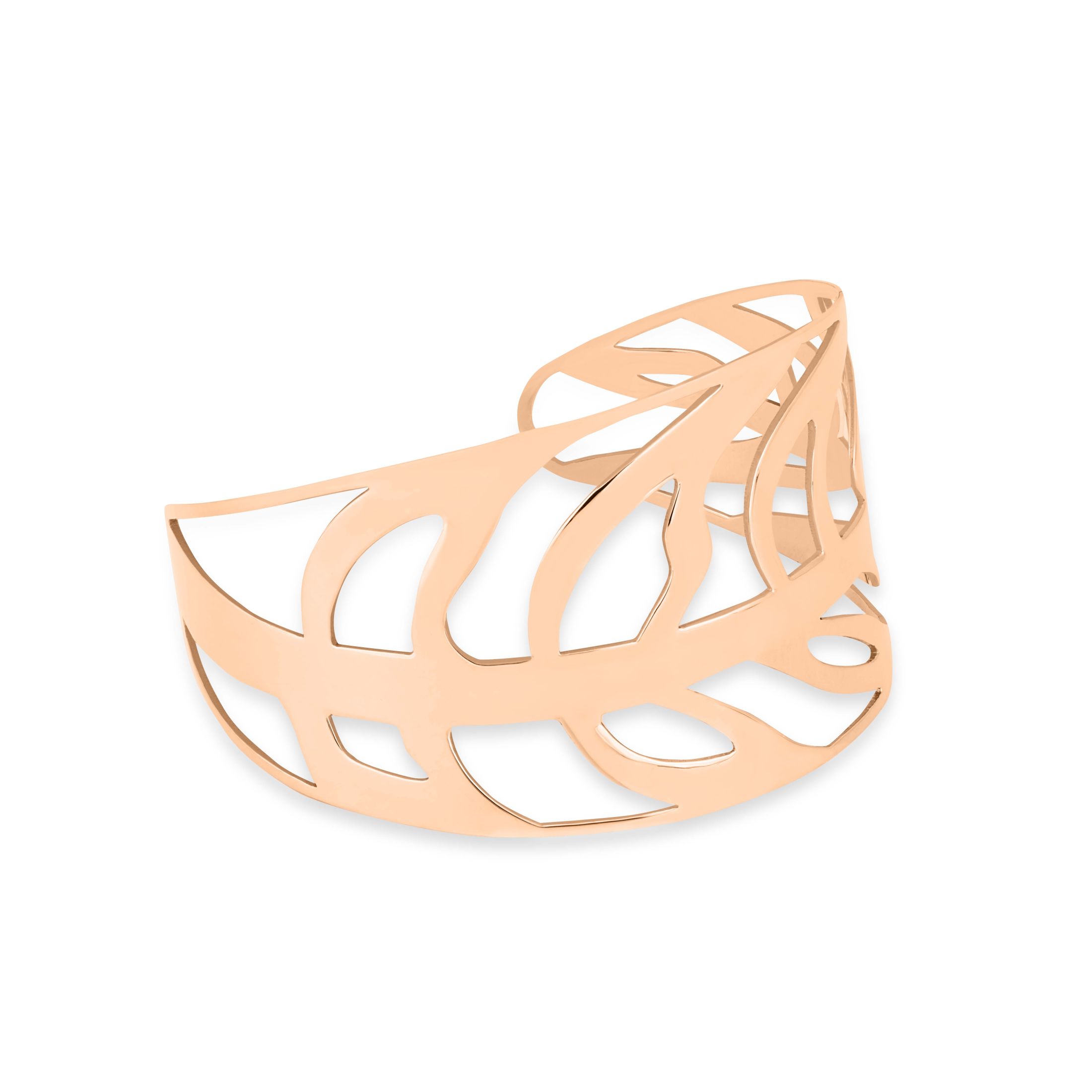 Manchette ouverte Ginette NY Palms en or rose