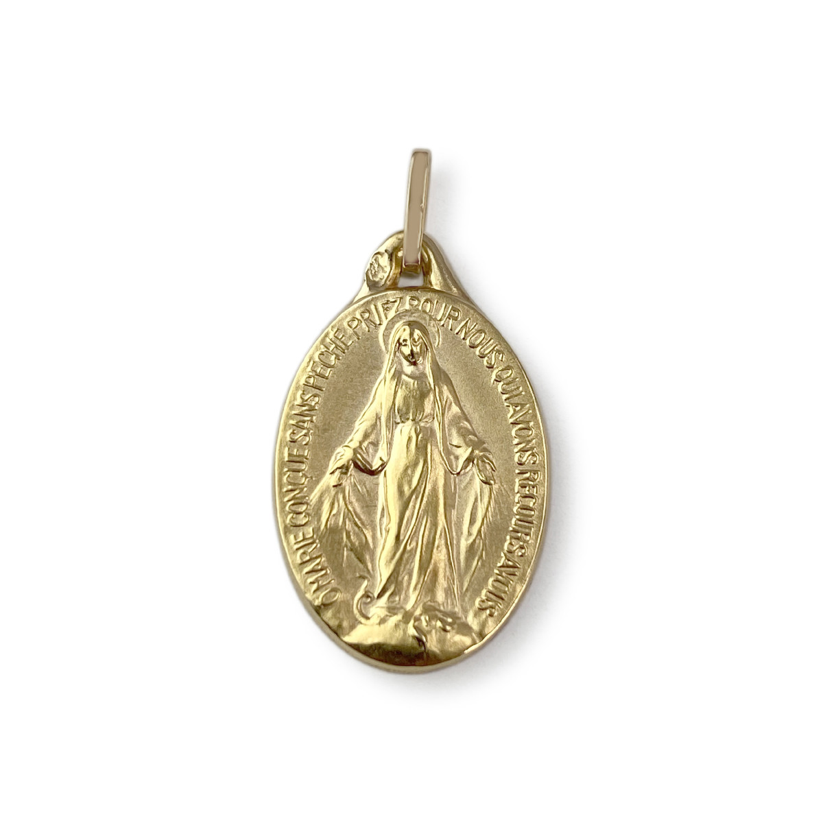 Médaille religieuse d'occasion or 750 jaune