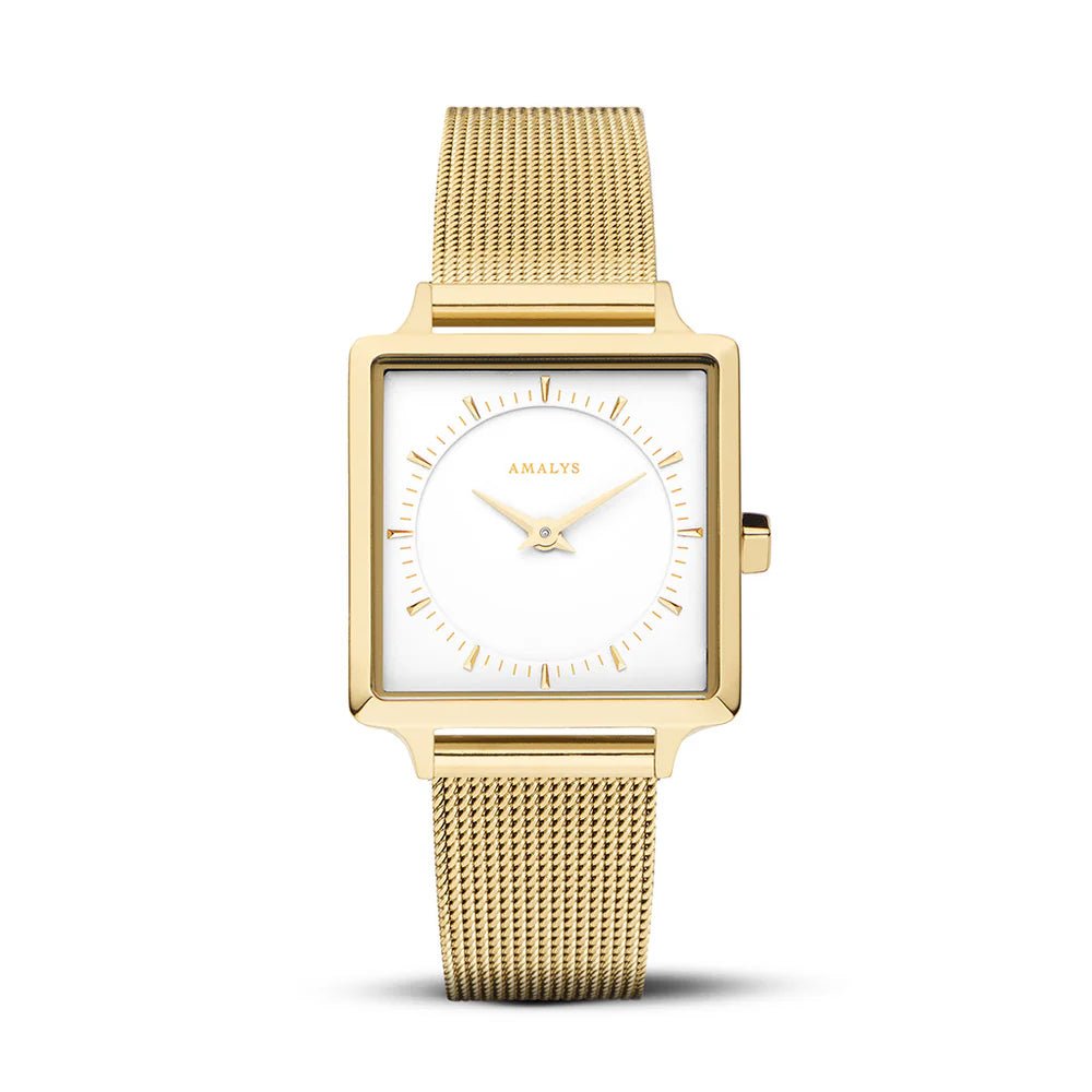 Montre AMALYS Carré dorée Ivy