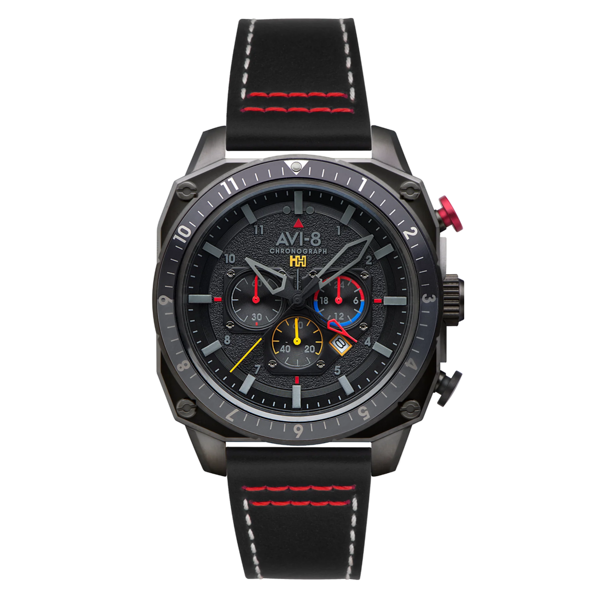 Watch AVI-8 Hawker Hunter Atlas dual Time Chrono Black OPS