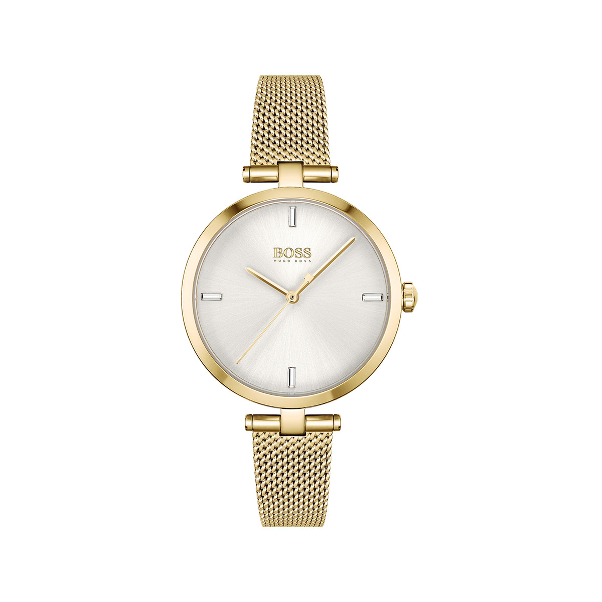 Montre Boss femme acier doré jaune