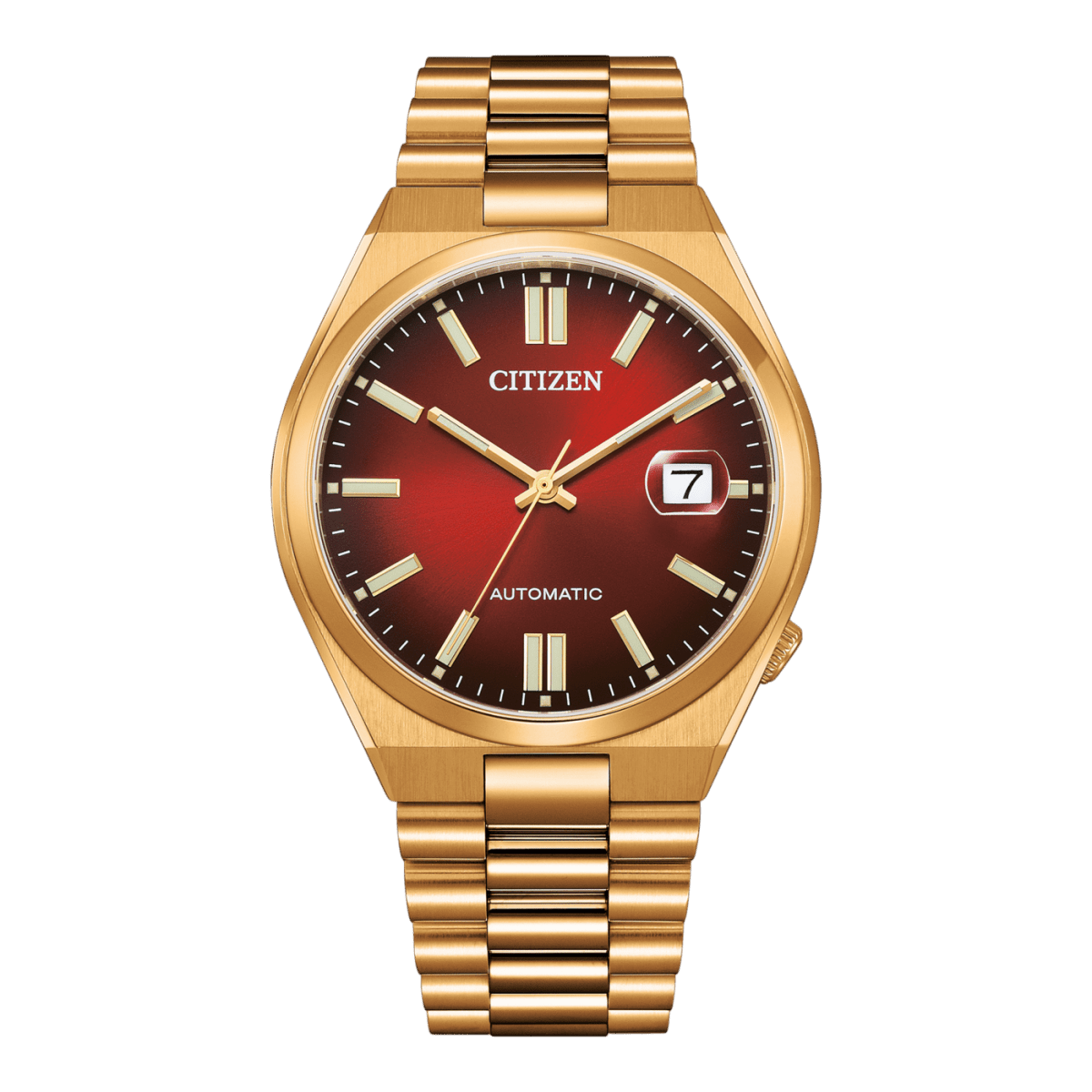 Montre CITIZEN Tsuyosa Automatique 40mm Dorée Rouge