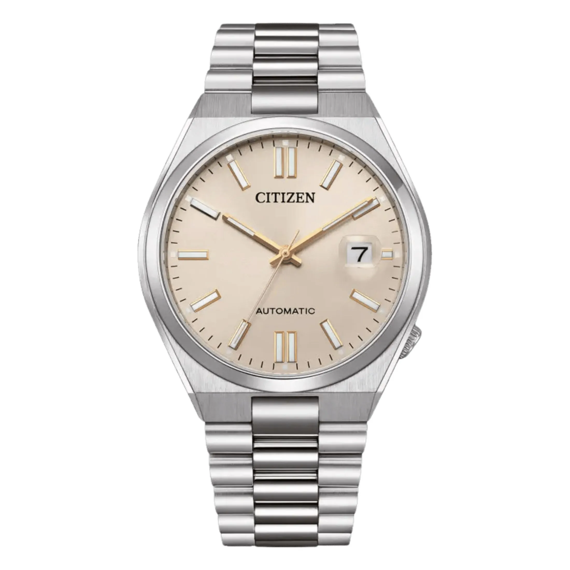 Montre Citizen Tsuyosa automatique cadran champagne bracelet acier 40 mm