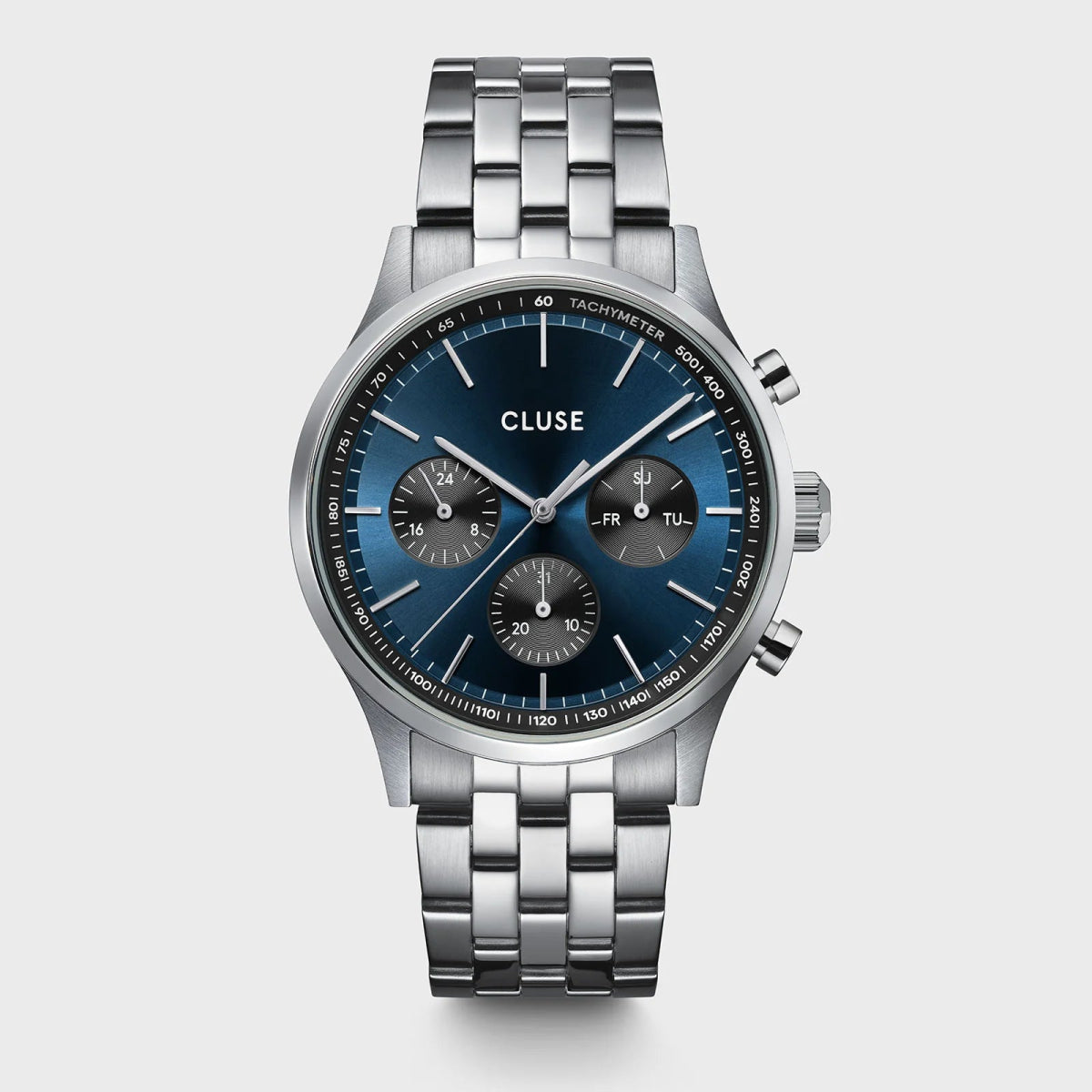 CLUSE Anthéor Multifunction Blue Steel Watch