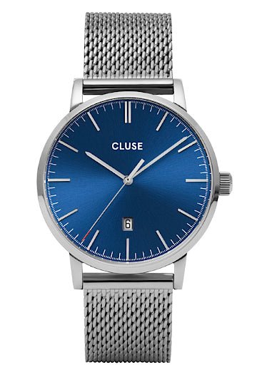 CLUSE Aravis Milanese mesh watch Blue