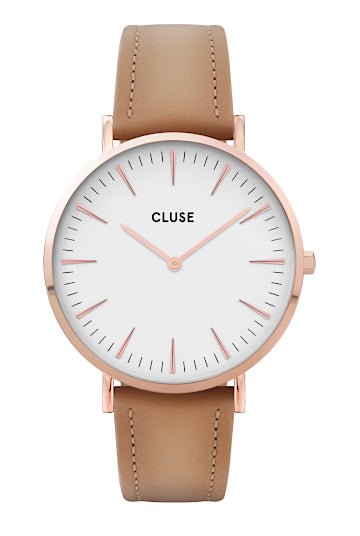 Watch CLUSE Boho Chic Rose Gold White/Brown