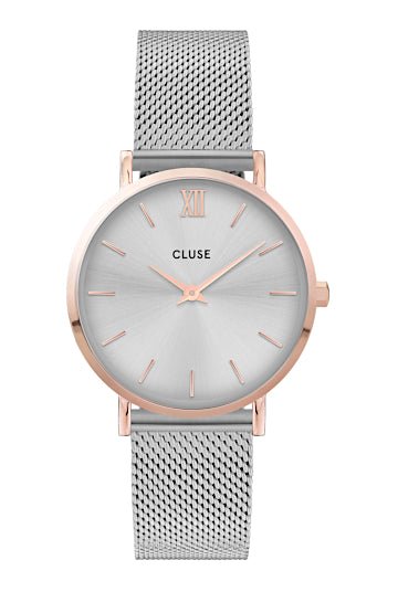 CLUSE watch Minuit Mesh Rose gold Steel