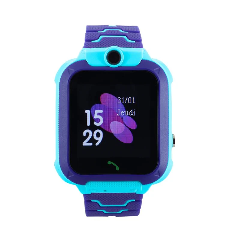 Montre Connectée Q12 - Enfant - Silicone bleu