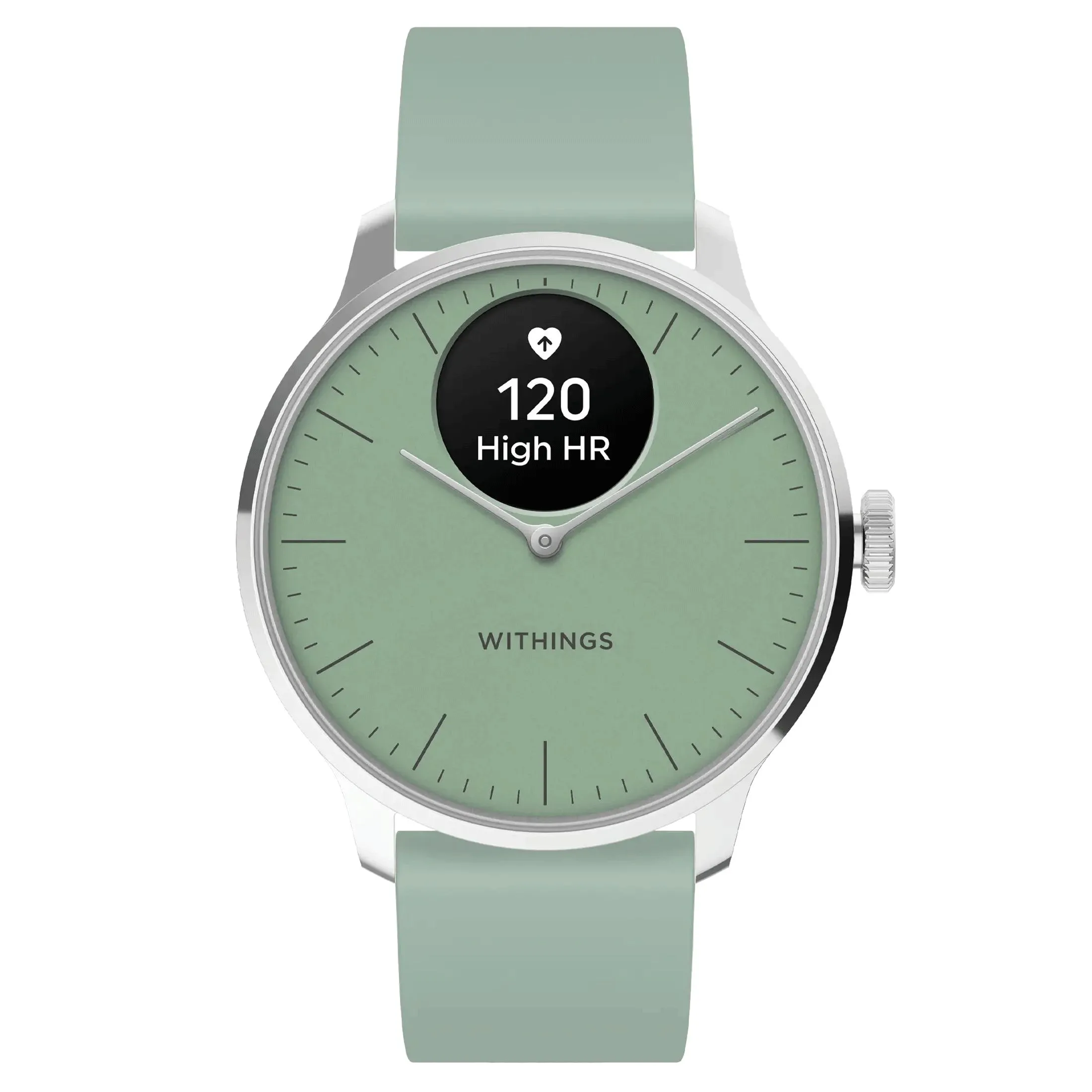 Montre connectée Withings ScanWatch Light cadran vert bracelet silicone vert 37 mm
