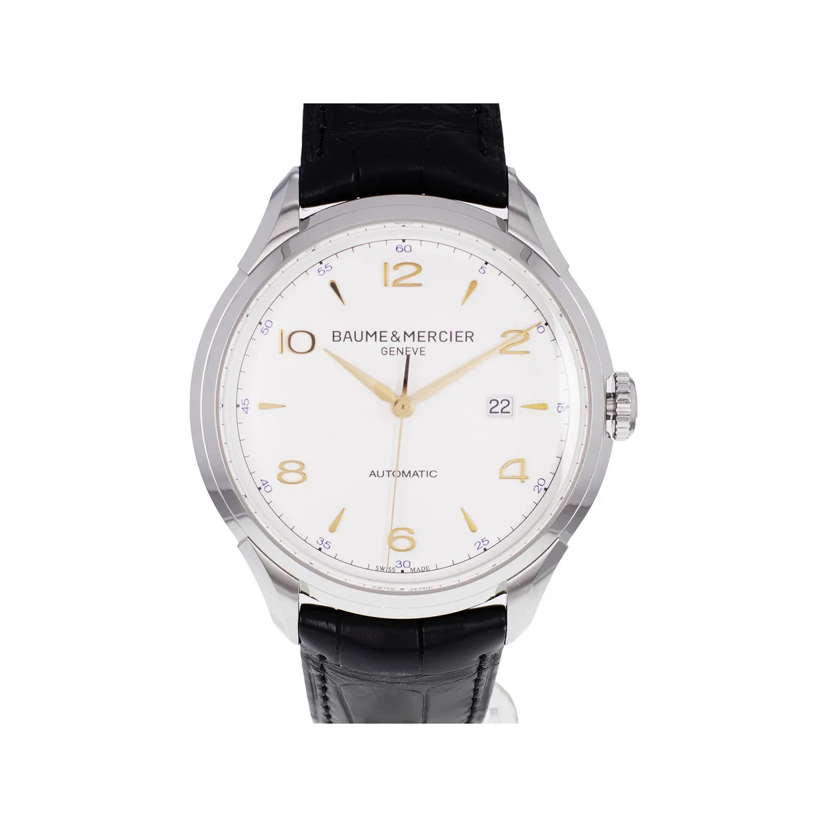 * Montre d'occasion BAUME & MERCIER clifton acier homme