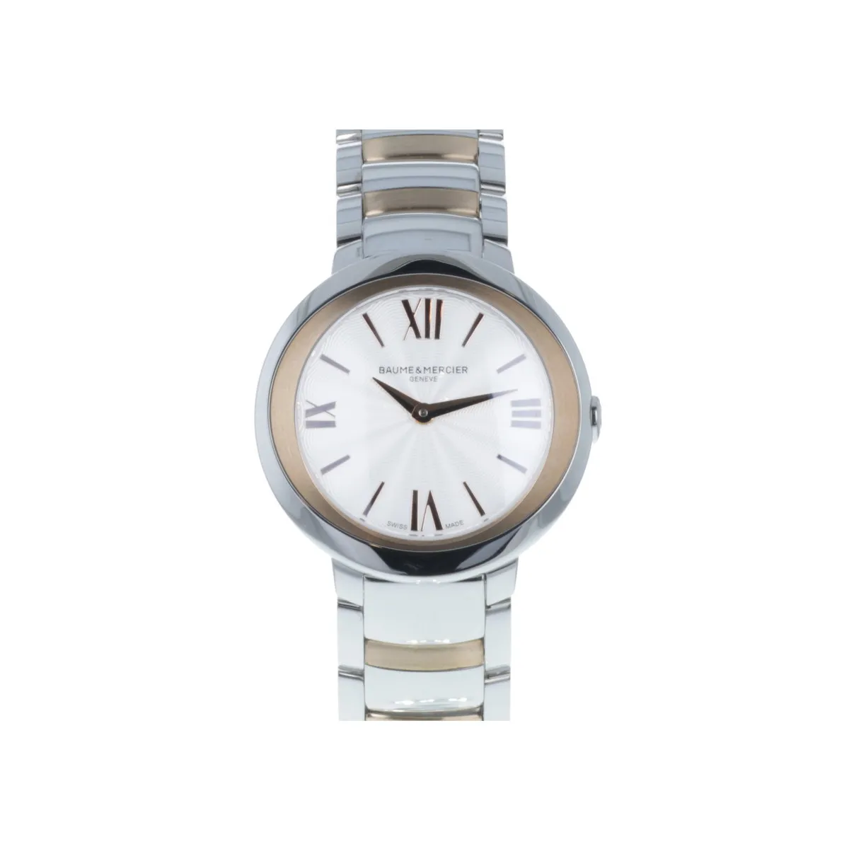 * Montre d'occasion BAUME & MERCIER promesse femme acier et plaqué or