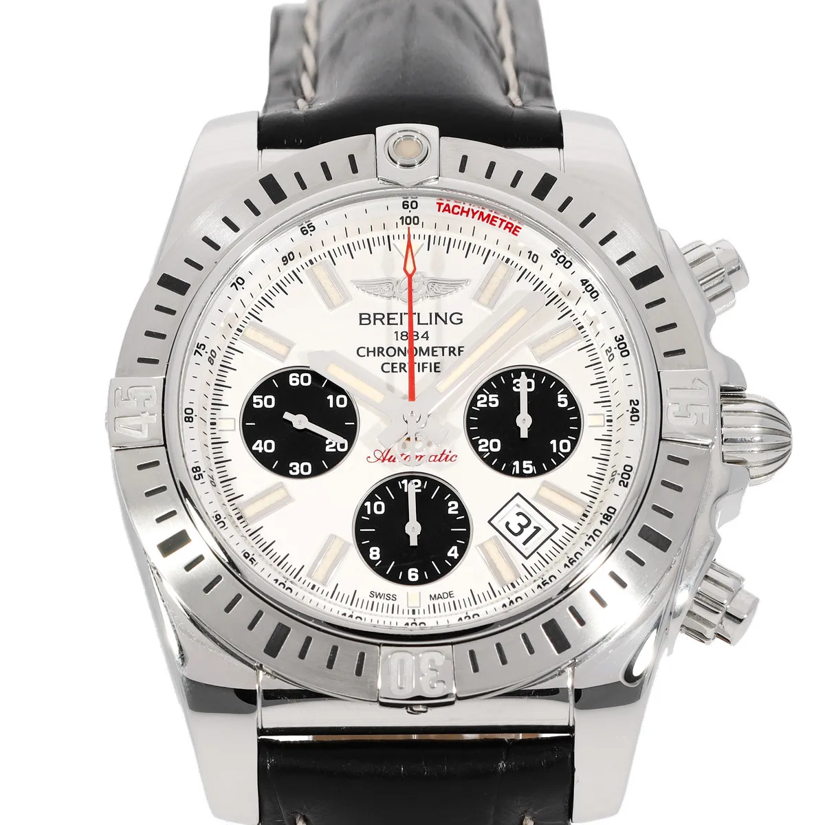 * Montre d'occasion BREITLING aviator acier homme automatique