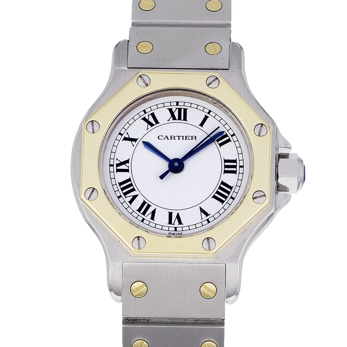 Montre d'occasion CARTIER modéle santos octogonale femme