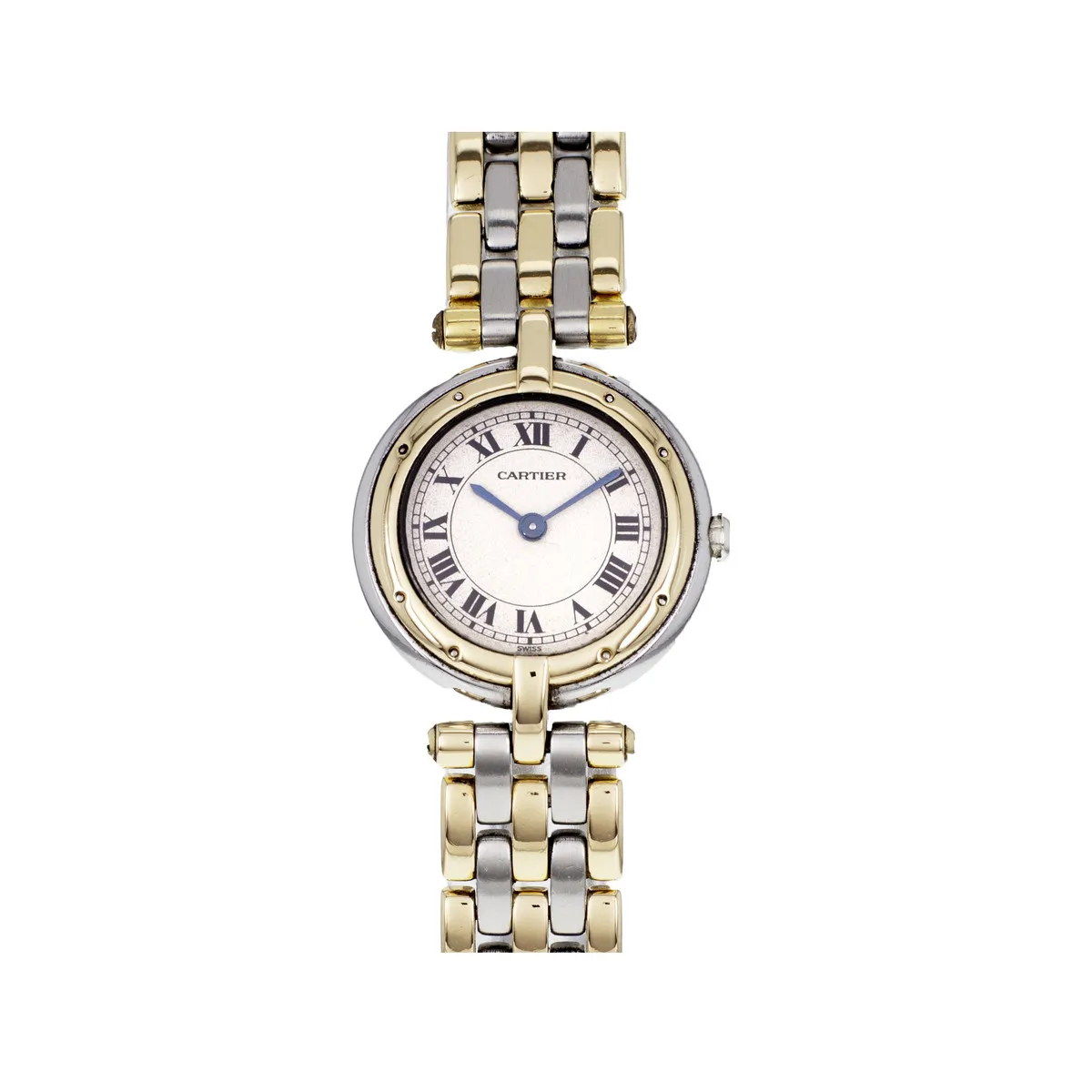 Montre d'occasion CARTIER panthere femme or jaune 750/1000 et acier