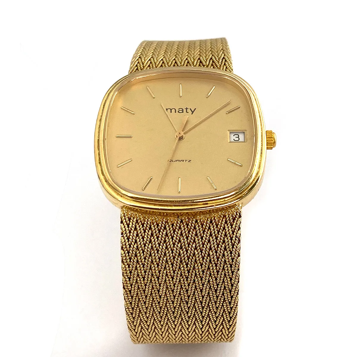 Montre d'occasion or 750 jaune 20 cm