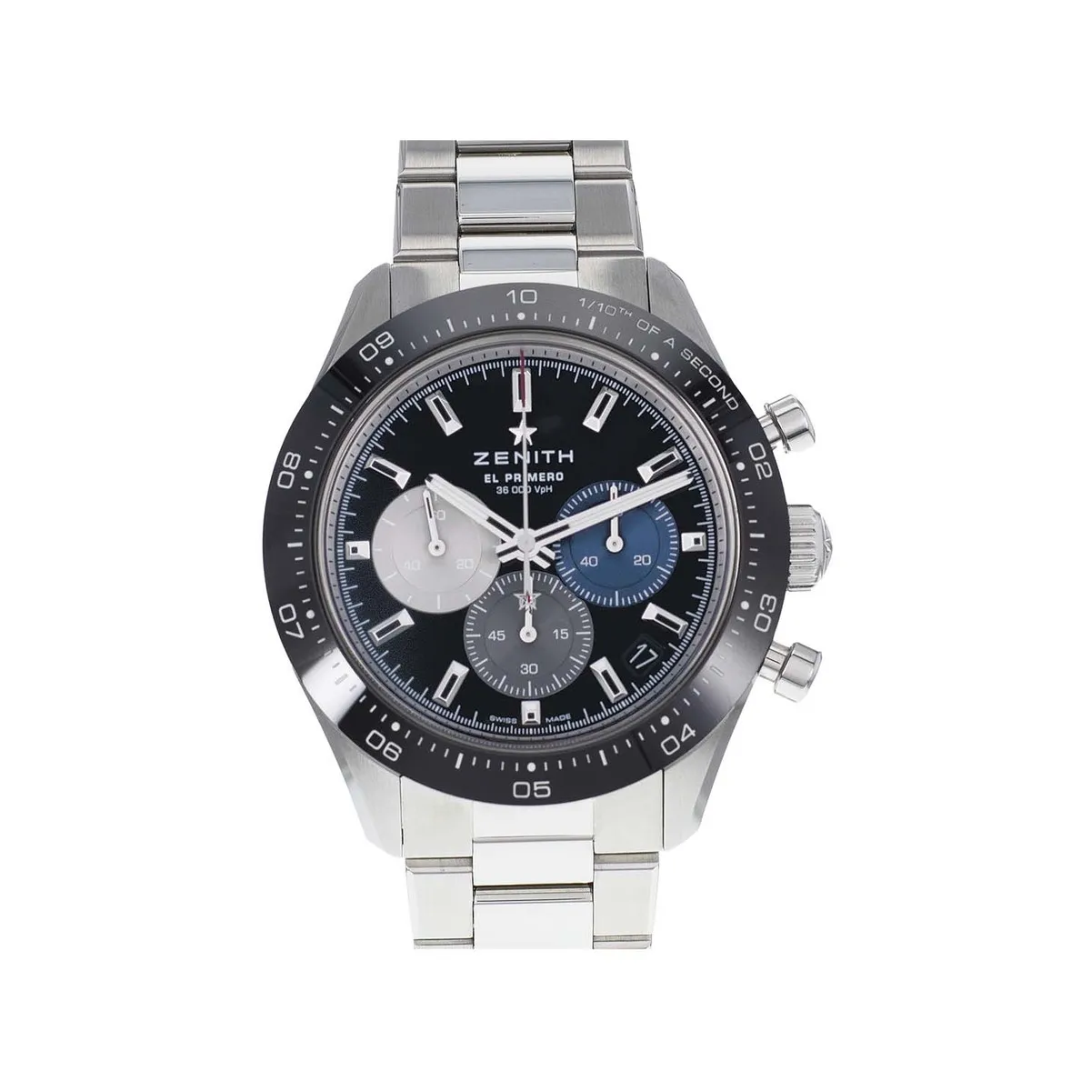 Montre d'occasion Zenith Chronomaster homme chronographe automatique acier