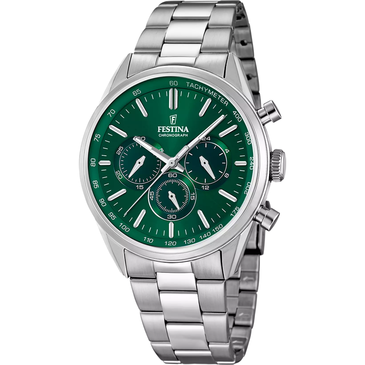 Montre FESTINA Timeless Chrono Vert Acier