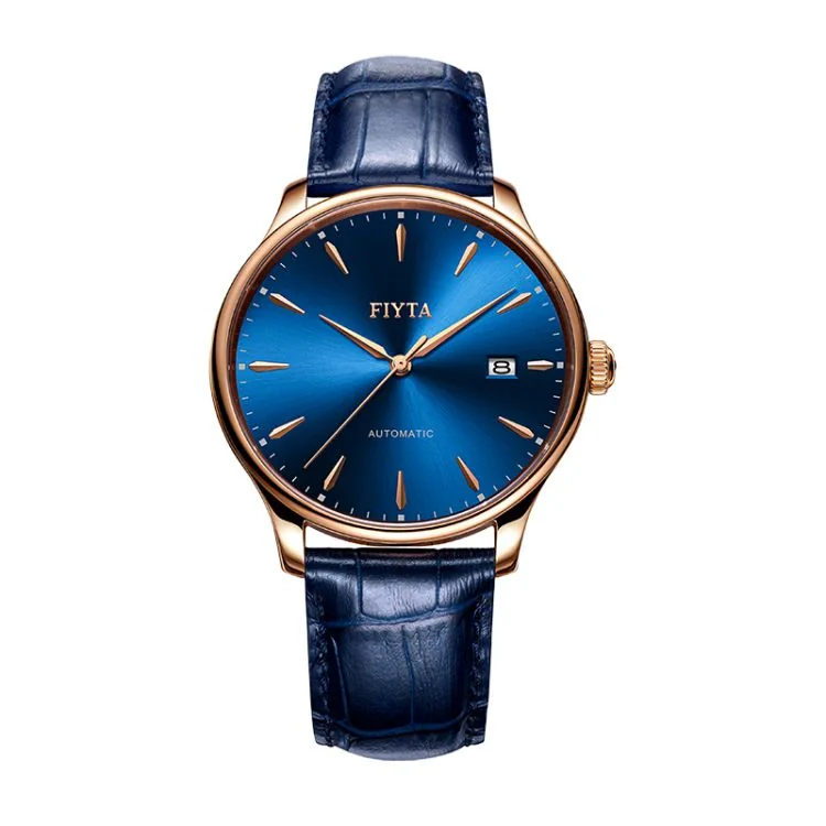 Montre Fiyta - Classic - Automatique - Cuir Bleu - DGA802063.PLL
